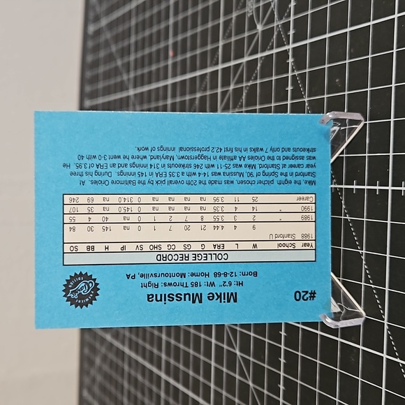 Mike Mussina 1st Round Pick Premier Classic Edition 1990 rookie card # 20 - Picture 3 of 5